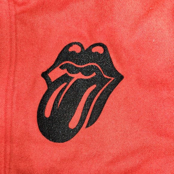 The Rolling Stones Classic Tongue Logo rock Varsity Official Jacket L NWT - Picture 3 of 7